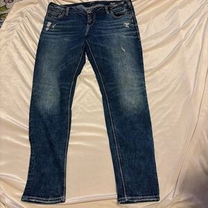Silver Jeans Dark Blue Skinny Jeans